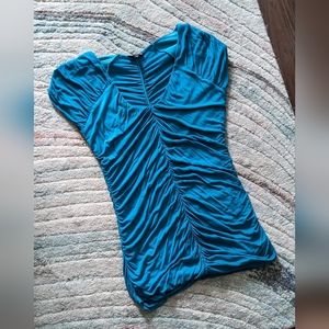 Express ruched v neck top